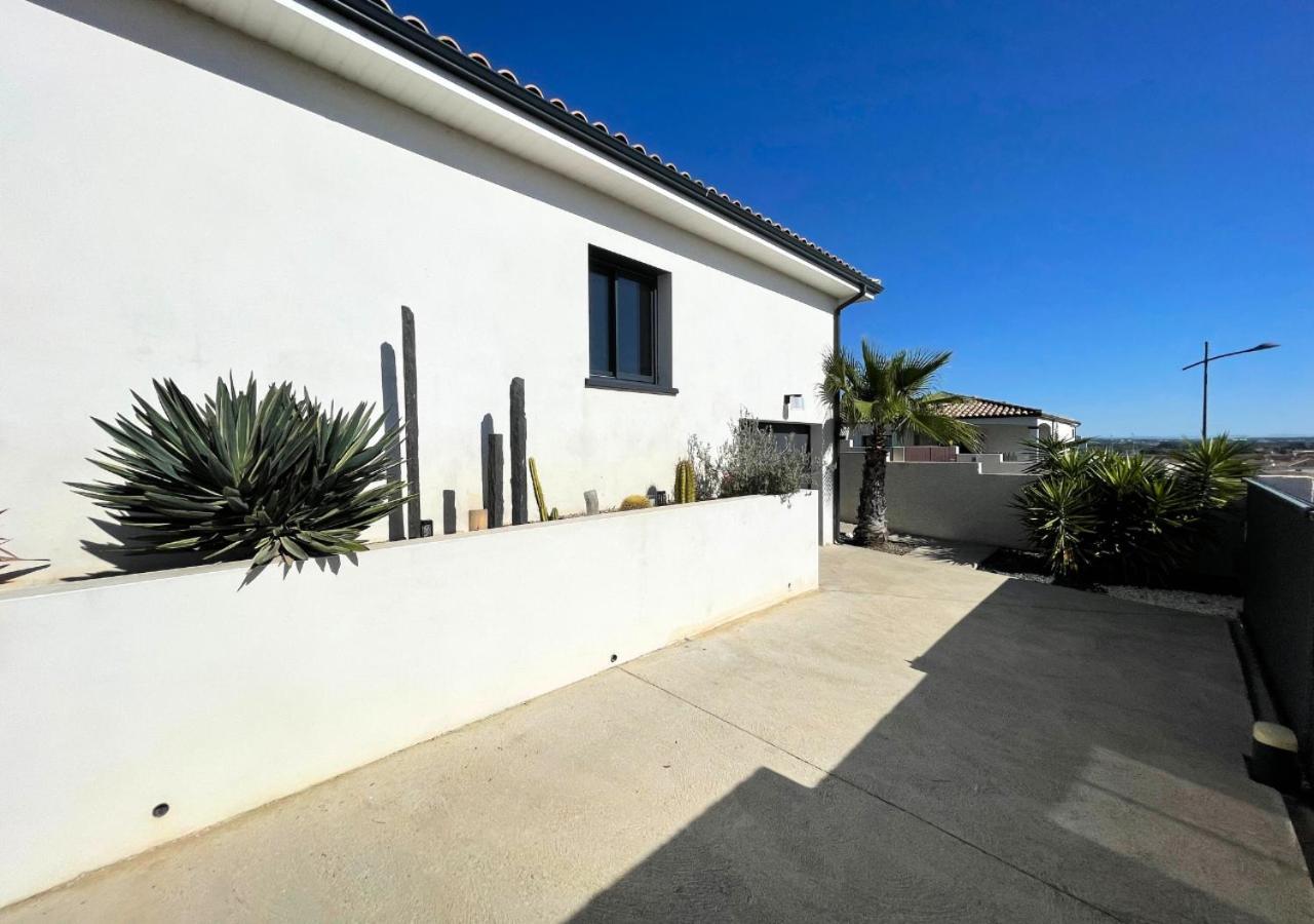 Villa Contemporaine Avec Piscine Chauffee Proche Des Plages Sauvian Kültér fotó