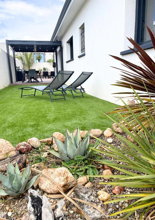 Villa Contemporaine Avec Piscine Chauffee Proche Des Plages Sauvian Kültér fotó
